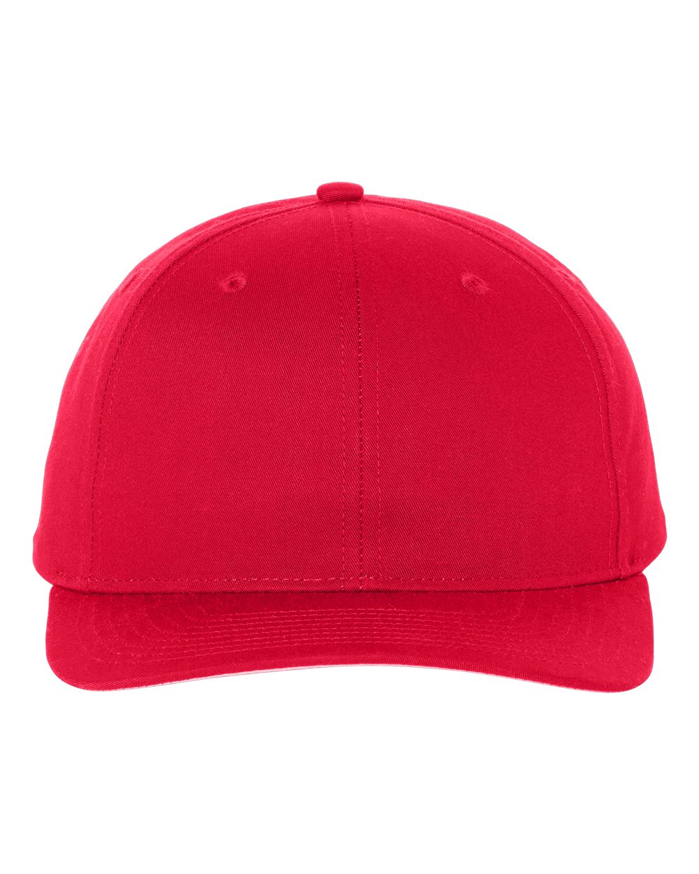 Pro Twill Snapback Cap - Front - B06195010 - Red