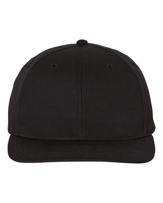Pro Twill Snapback Cap - Front - B06195500 - Black