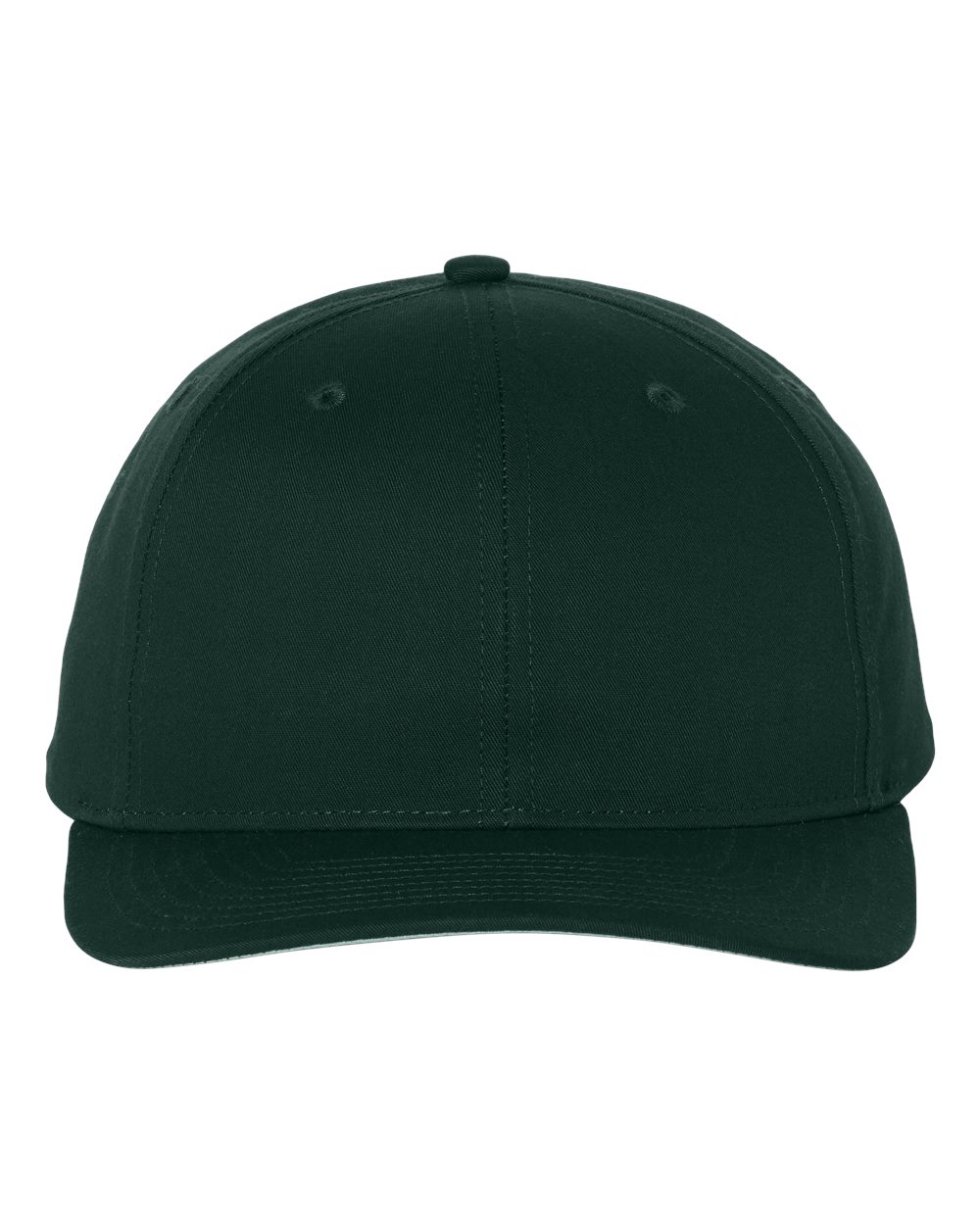 Pro Twill Snapback Cap - Front - B06195540 - Dark Green