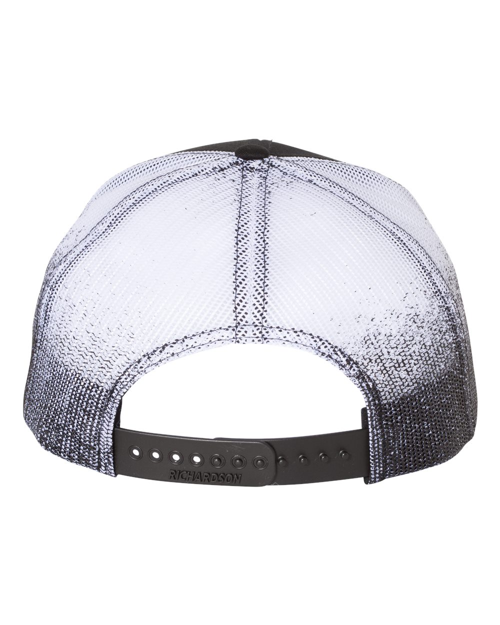 Printed Mesh Trucker Cap - Back - B00595500 - Black/ Black to White Fade