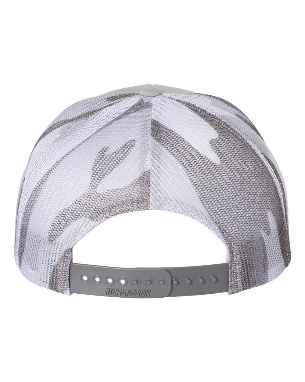 Printed Mesh Trucker Cap - Back - B00595580 - Silver/ Grey Camo