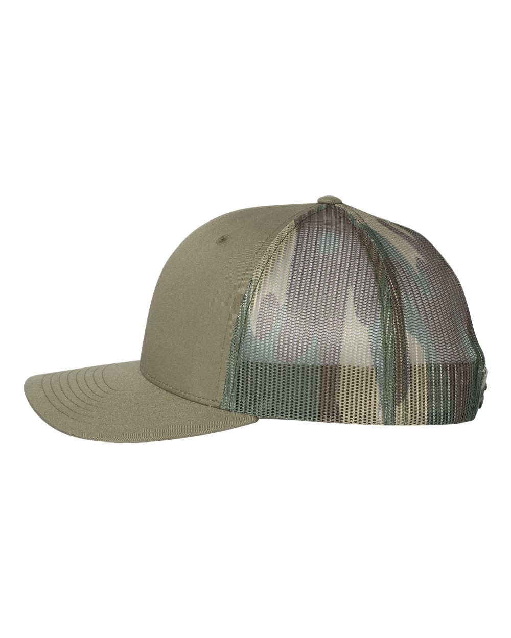 Printed Mesh Trucker Cap - DirectSide - B00595110 - Loden/ Green Camo