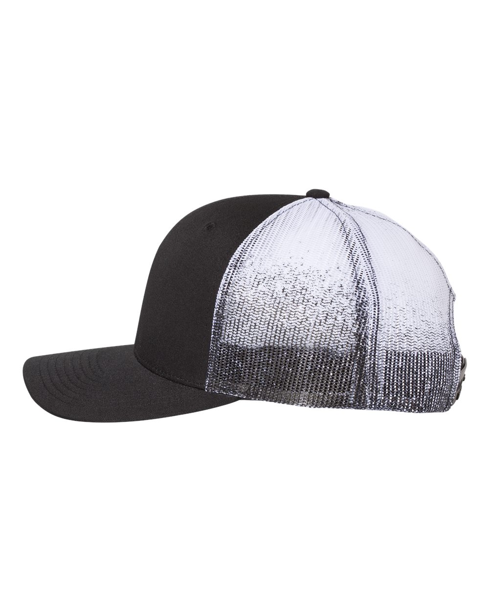 Printed Mesh Trucker Cap - DirectSide - B00595500 - Black/ Black to White Fade