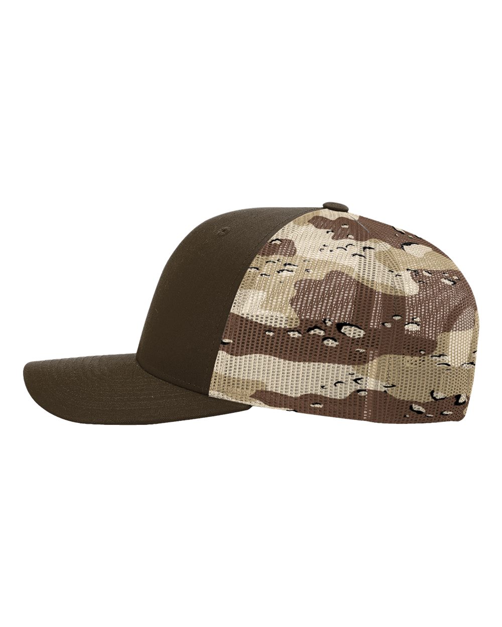 Printed Mesh Trucker Cap - DirectSide - B00595600 - Brown/ Desert Camo