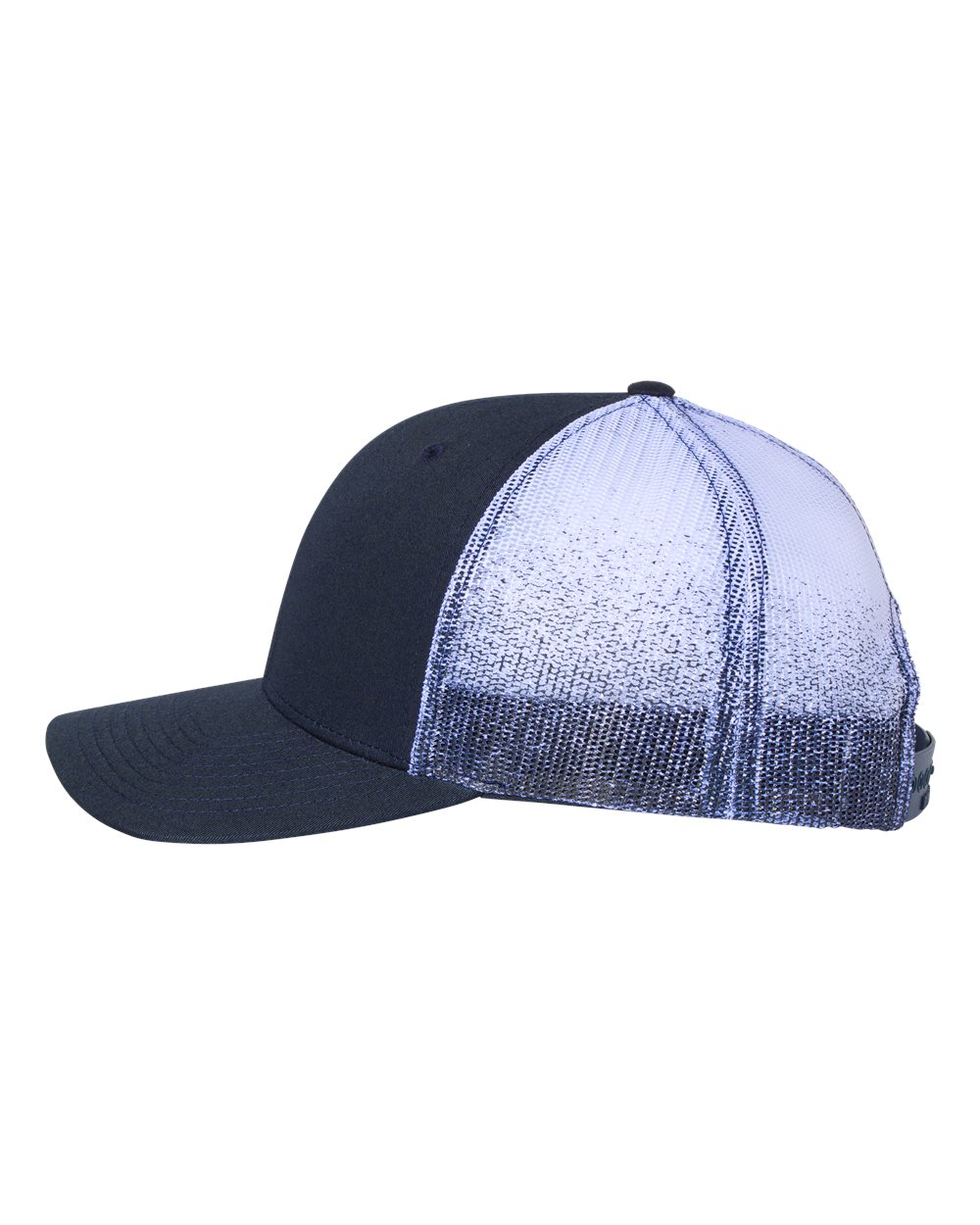 Printed Mesh Trucker Cap - DirectSide - B00595650 - Navy/ Navy to White Fade