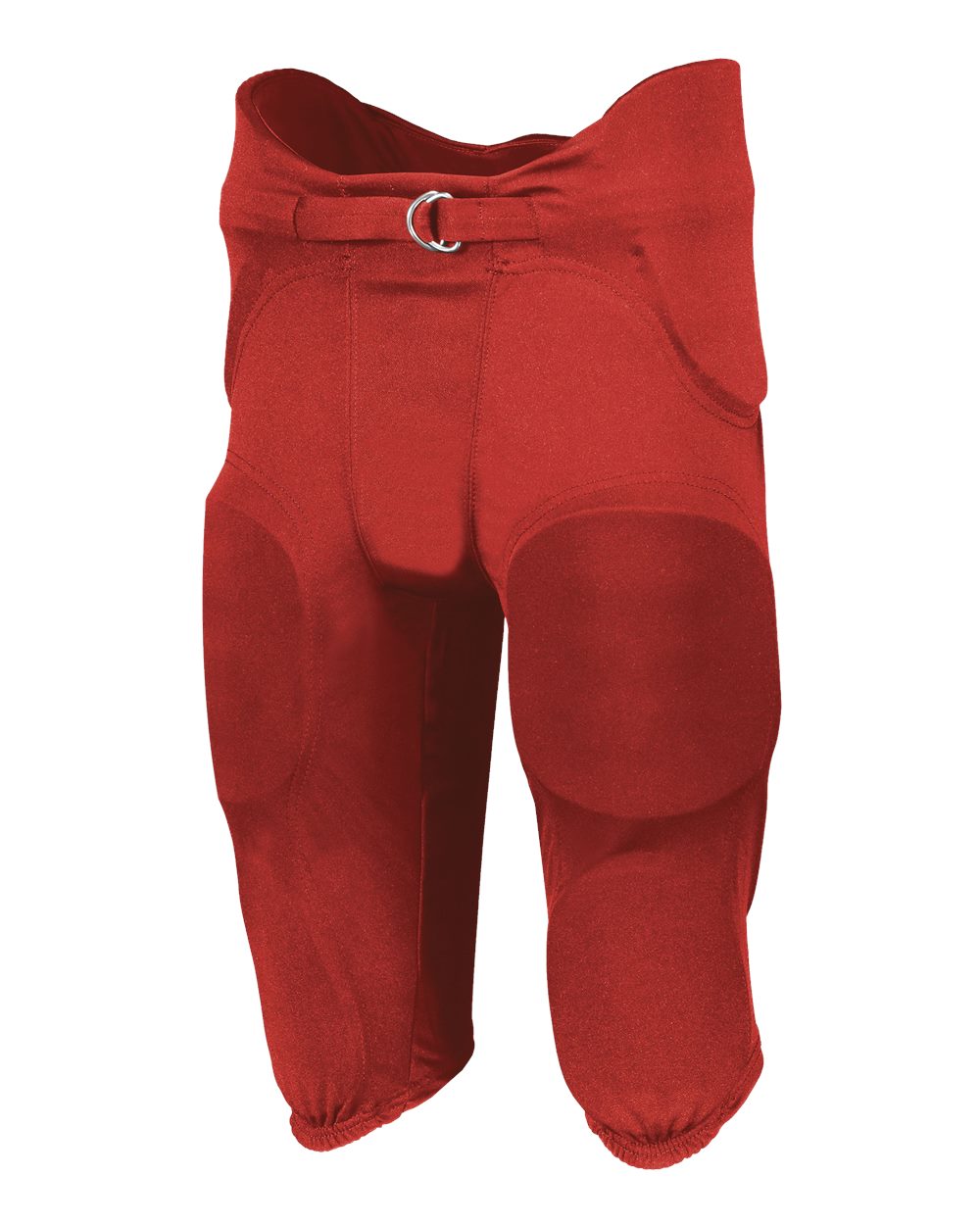 Youth Integrated 7-Piece Padded Football Pants - Front - B44334702 - True Red