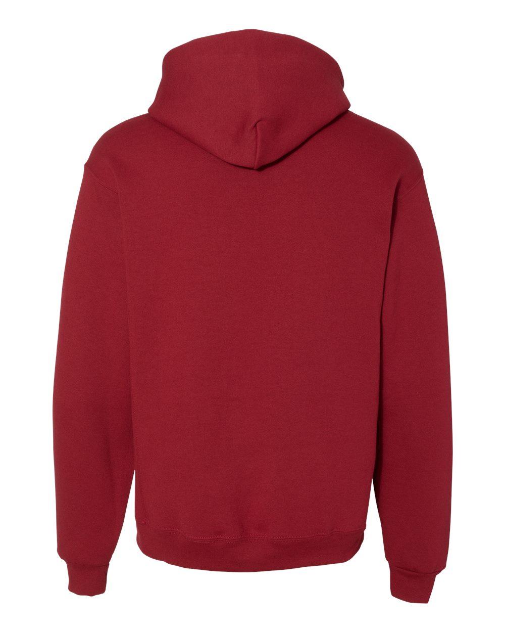 Unisex Dri Power® Hooded Sweatshirt - Back - B60411523 - Cardinal