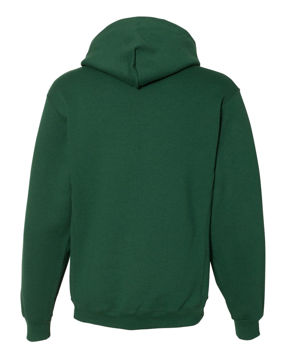 Unisex Dri Power® Hooded Sweatshirt - Back - B60411543 - Dark Green