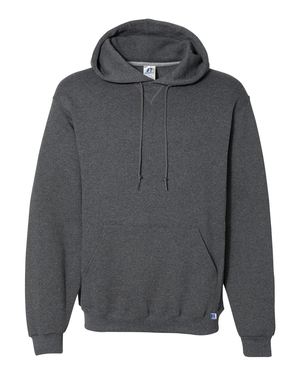 Unisex Dri Power® Hooded Sweatshirt - Front - B60411513 - Black Heather