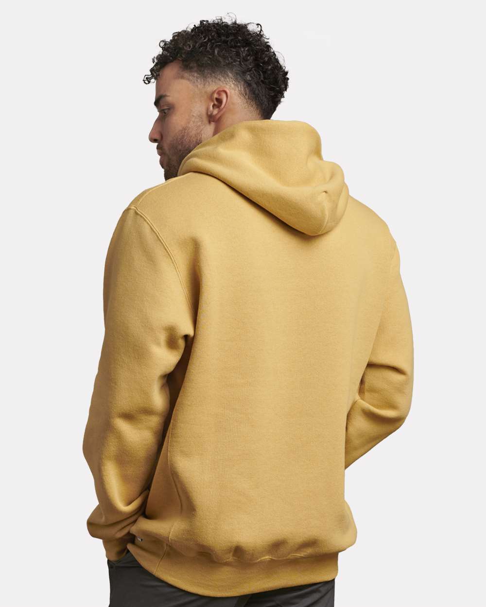Unisex Dri Power® Hooded Sweatshirt - OnModelBack - B60411223 - Almond