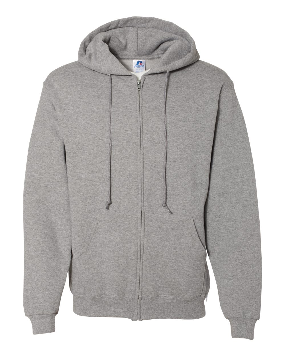 Unisex Dri Power® Full-Zip Hooded Sweatshirt - Front - B60511583 - Oxford