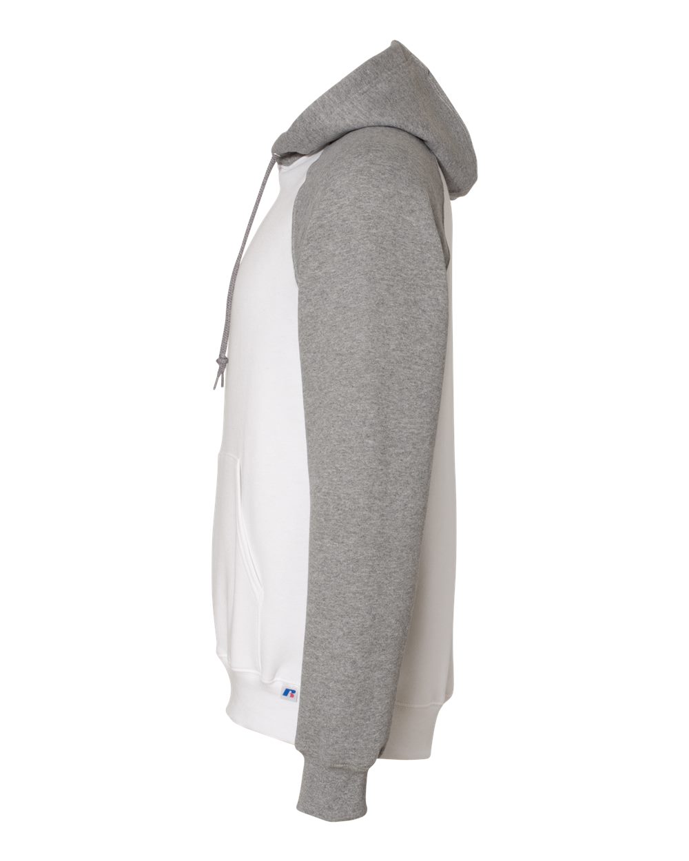 Unisex Dri Power® Colorblock Raglan Hooded Sweatshirt - DirectSide - B60611003 - White/ Oxford