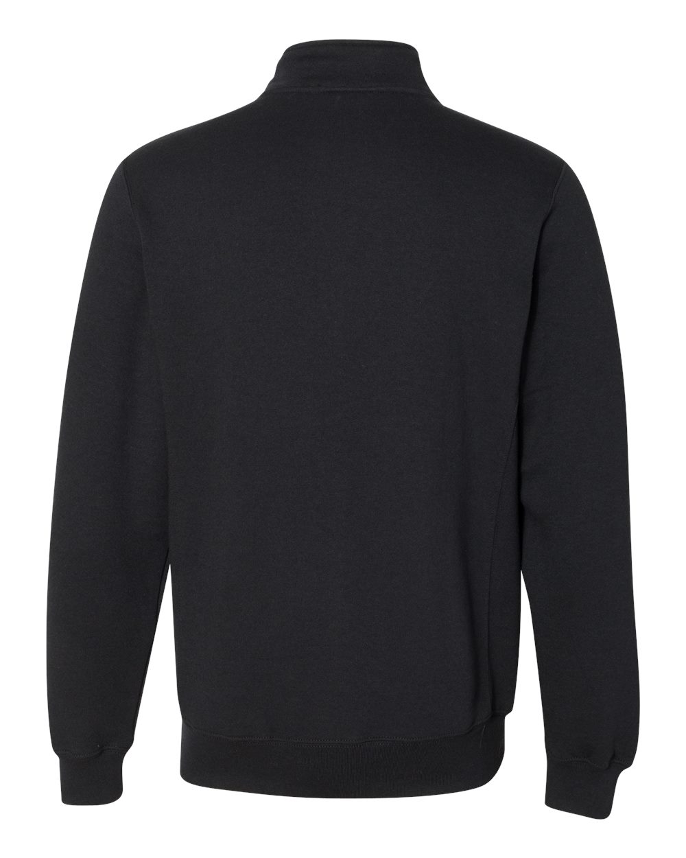 Unisex Dri Power® Quarter-Zip Cadet Collar Sweatshirt - Back - B60711503 - Black