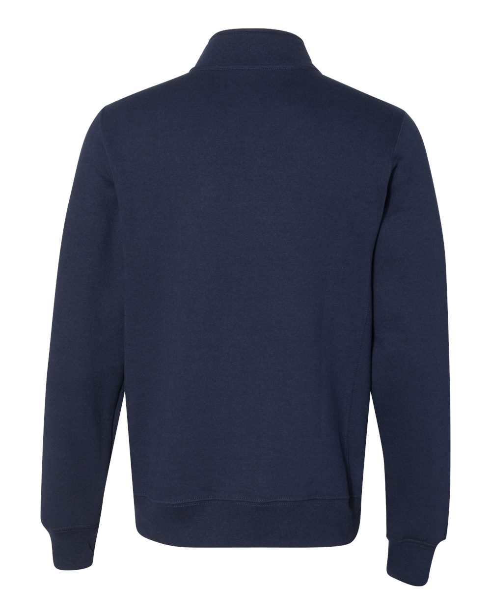 Unisex Dri Power® Quarter-Zip Cadet Collar Sweatshirt - Back - B60711653 - Navy