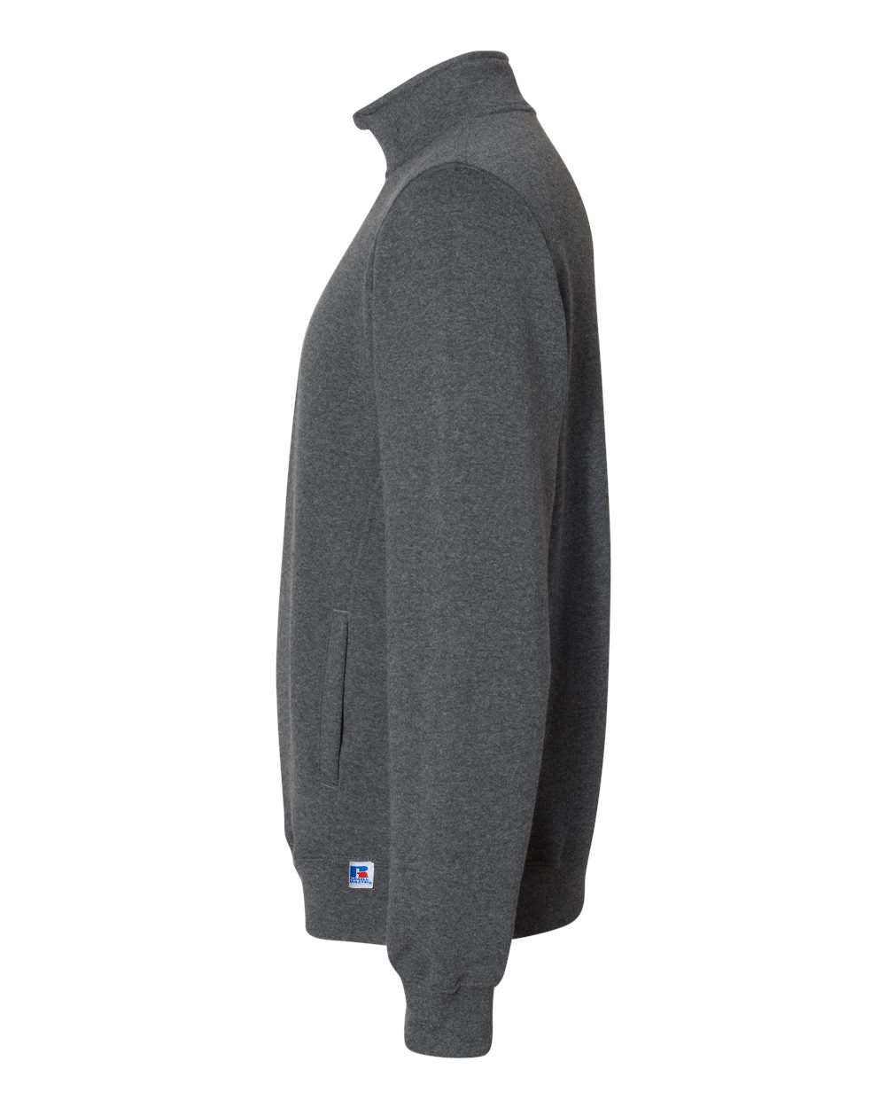 Unisex Dri Power® Quarter-Zip Cadet Collar Sweatshirt - DirectSide - B60711513 - Black Heather