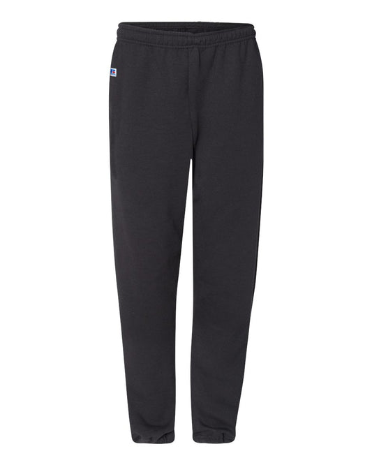Unisex Dri Power® Closed Bottom Sweatpants with Pockets - Front - B60811503 - Black