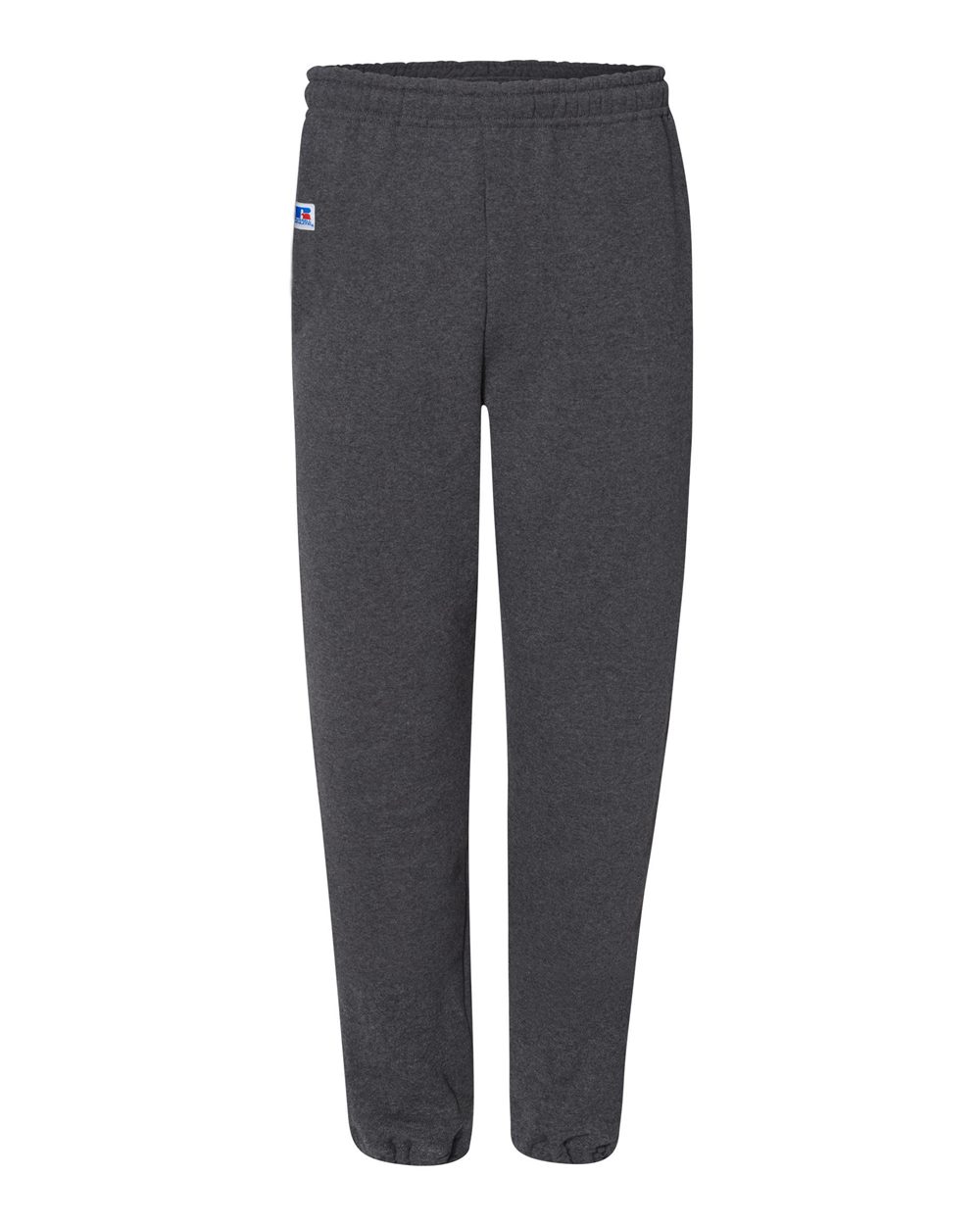 Unisex Dri Power® Closed Bottom Sweatpants with Pockets - Front - B60811513 - Black Heather