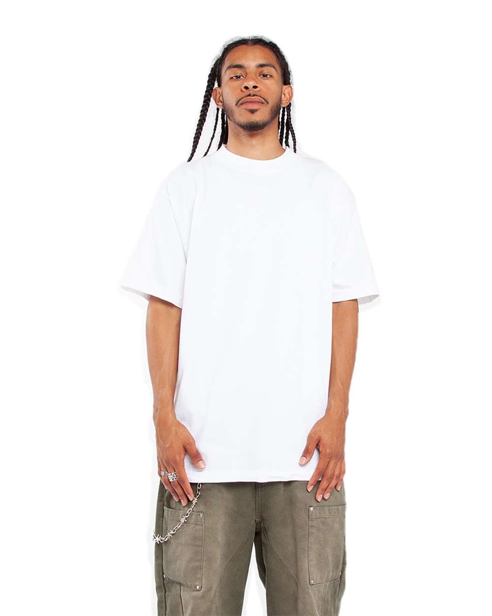 Unisex Garment-Dyed T-Shirt - OnModelFront - B255C2003 - White