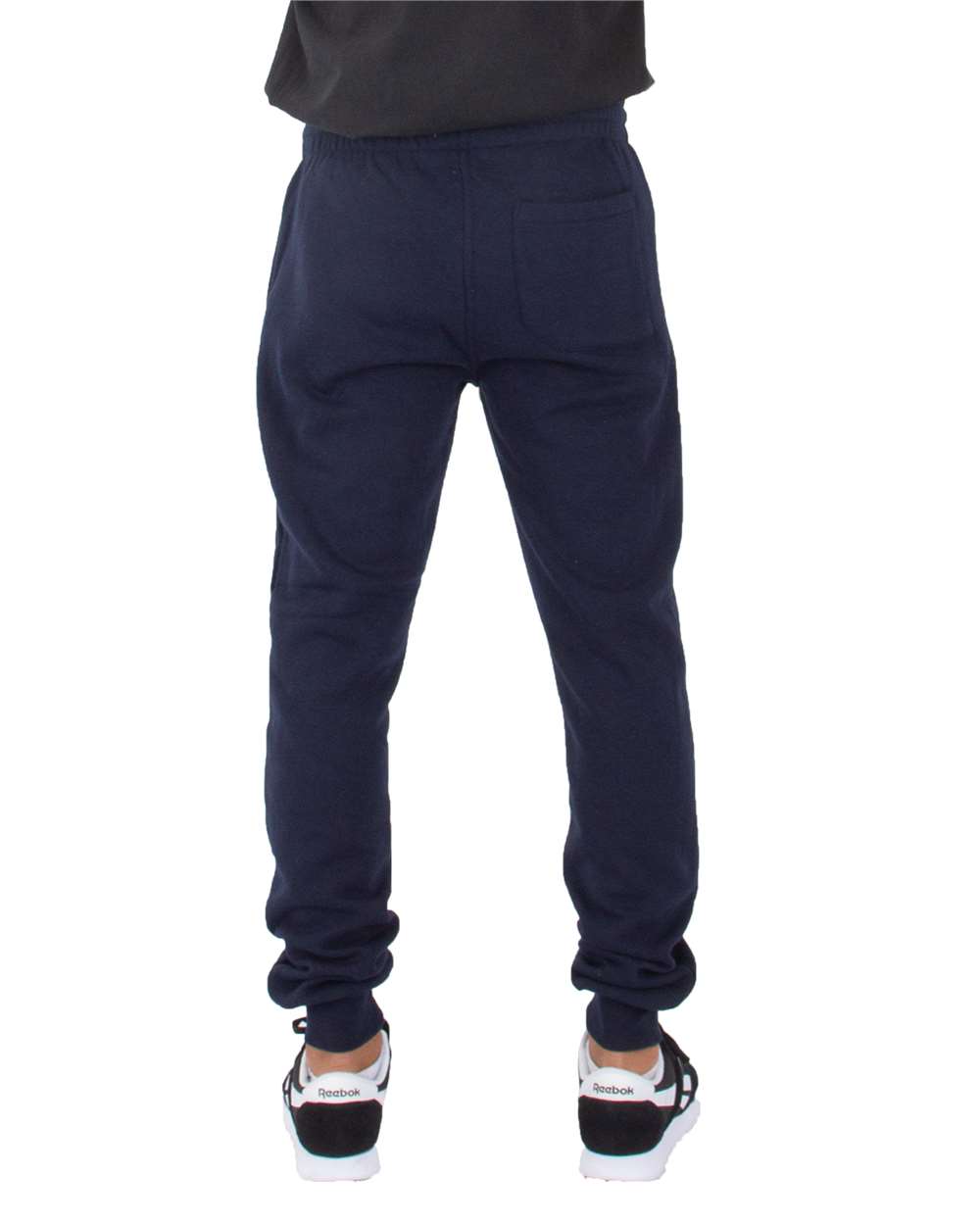 Men's Fleece Joggers - OnModelBack - B253C2653 - Navy