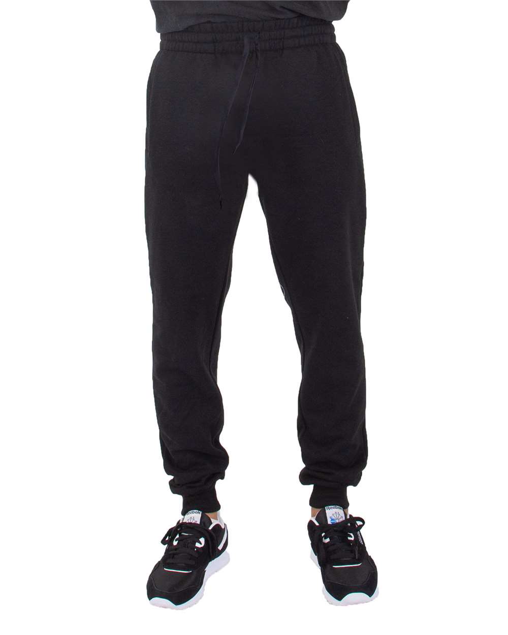 Men's Fleece Joggers - OnModelFront - B253C2503 - Black