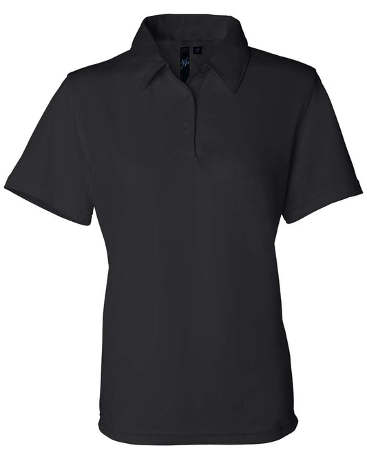 Women's Moisture Free Mesh Polo - Front - B10883503 - Black