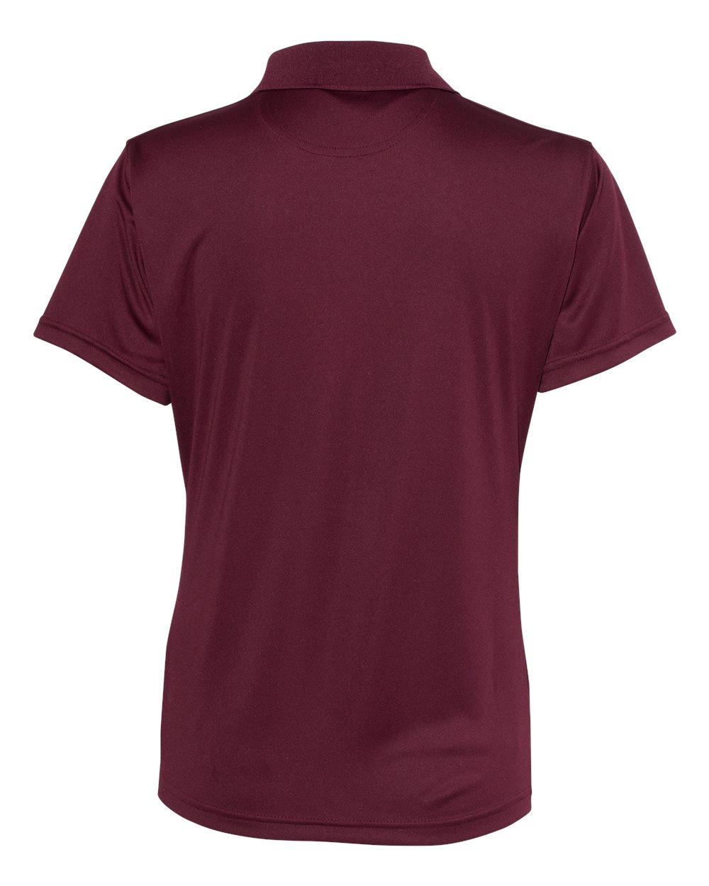 Women's Value Polyester Polo - Back - B45783533 - Maroon
