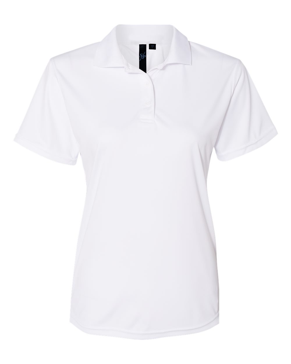 Women's Value Polyester Polo - Front - B45783007 - White