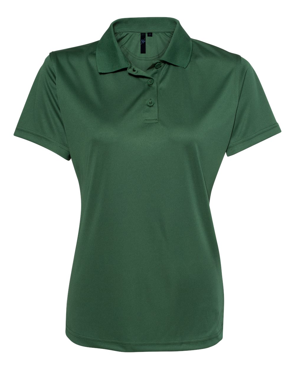 Women's Value Polyester Polo - Front - B45783543 - Forest