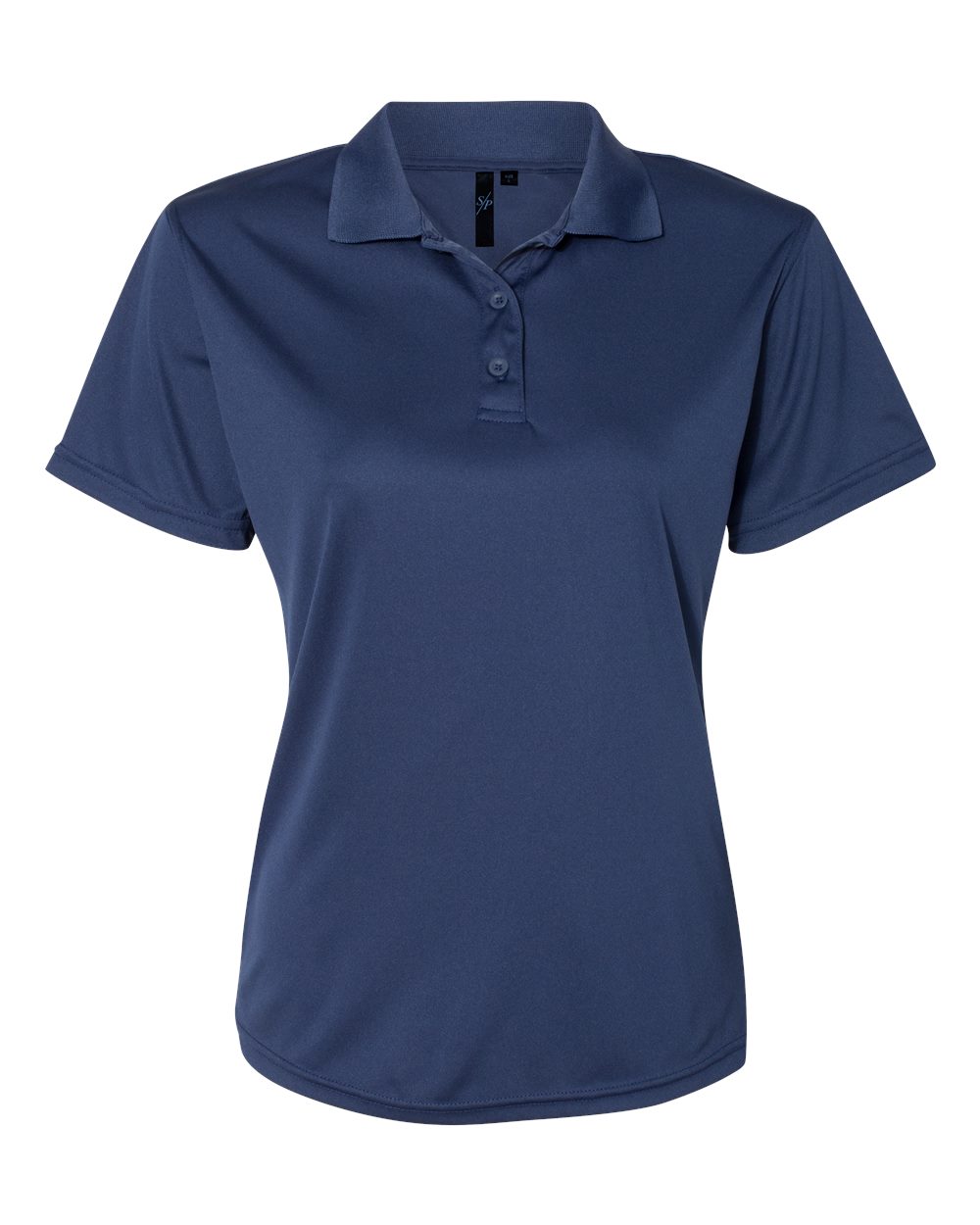 Women's Value Polyester Polo - Front - B45783653 - Navy