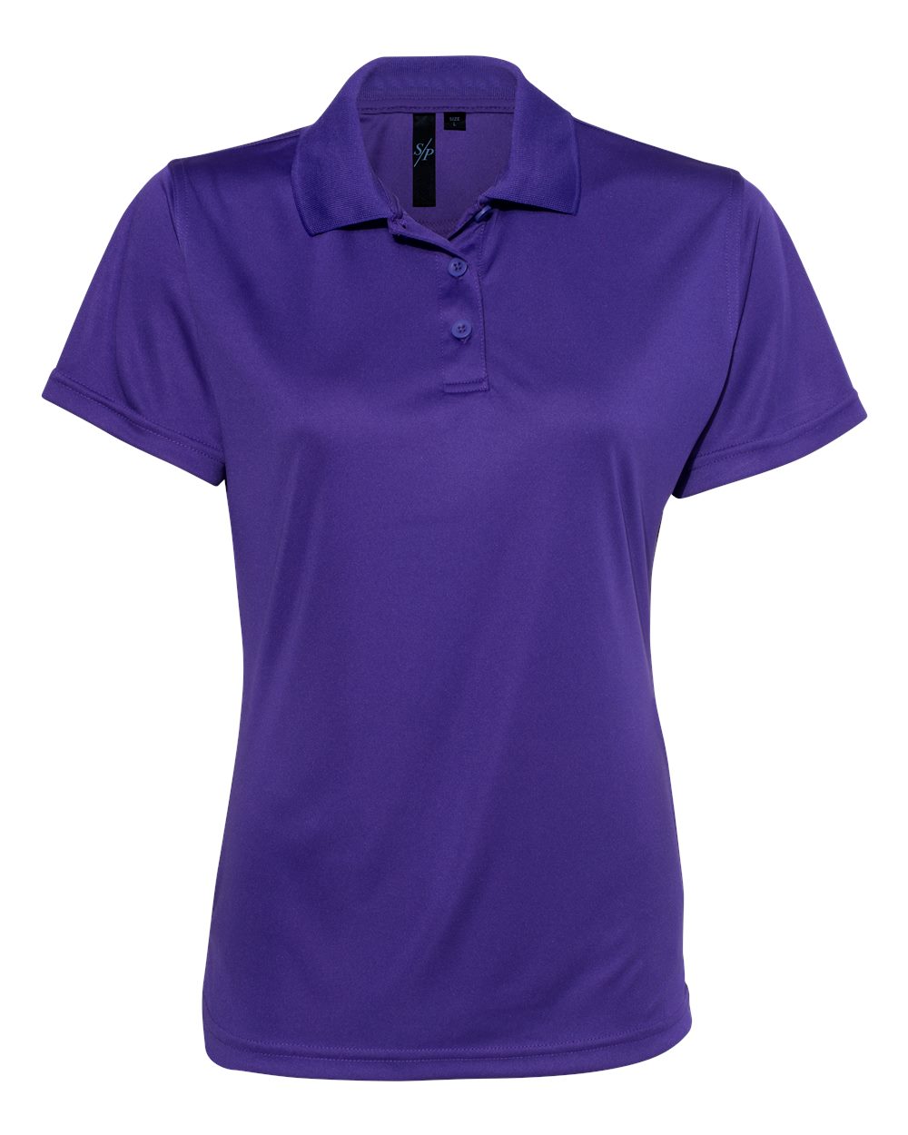 Women's Value Polyester Polo - Front - B45783673 - Purple