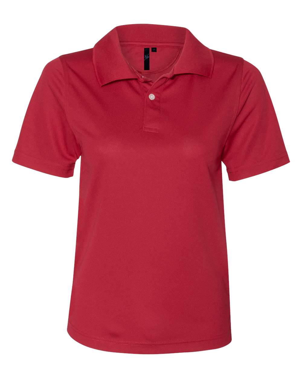 Women's Value Polyester Polo - Front - B45783703 - Red