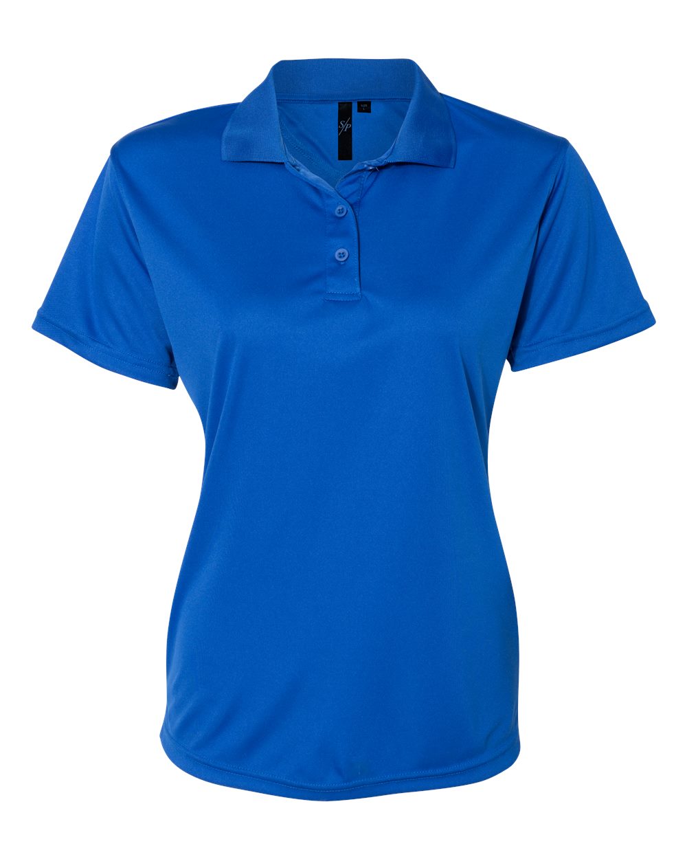 Women's Value Polyester Polo - Front - B45783755 - Royal
