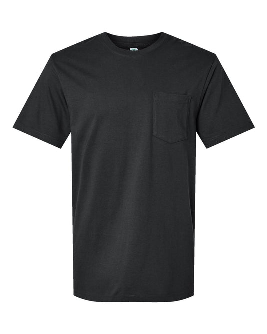 Unisex Classic Pocket T-Shirt - Front - B10672503 - Black