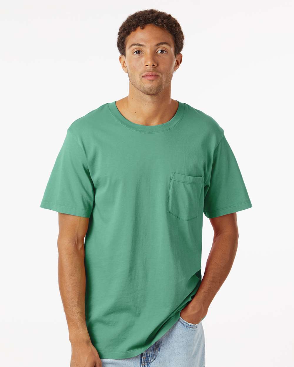 Unisex Classic Pocket T-Shirt - OnModelFront - B10672953 - Pine