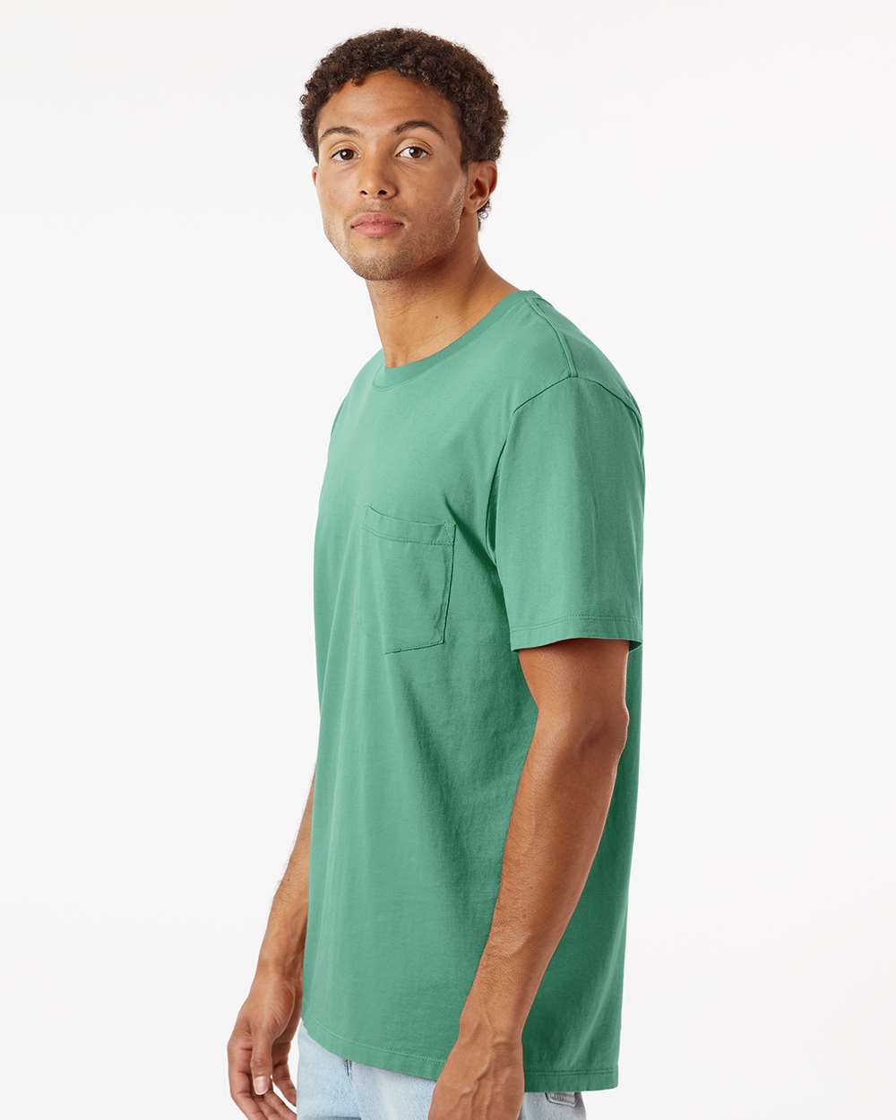 Unisex Classic Pocket T-Shirt - OnModelSide - B10672953 - Pine