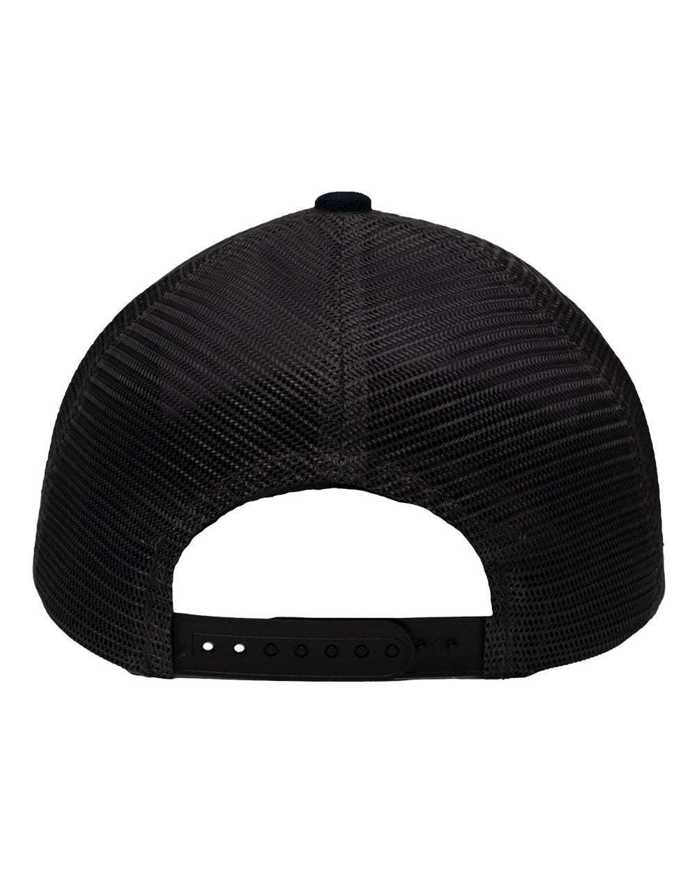 Modern Five-Panel Trucker Fit Cap - Back - B14895500 - Black/ Black