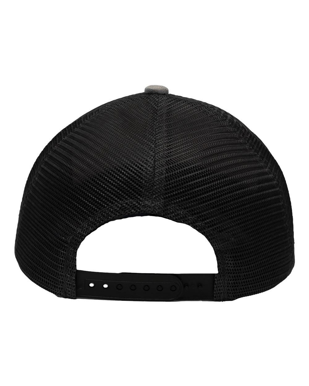 Traditional Lo-Pro Mesh Back Trucker Fit Cap - Back - B18895120 - Chino Grey/ Black
