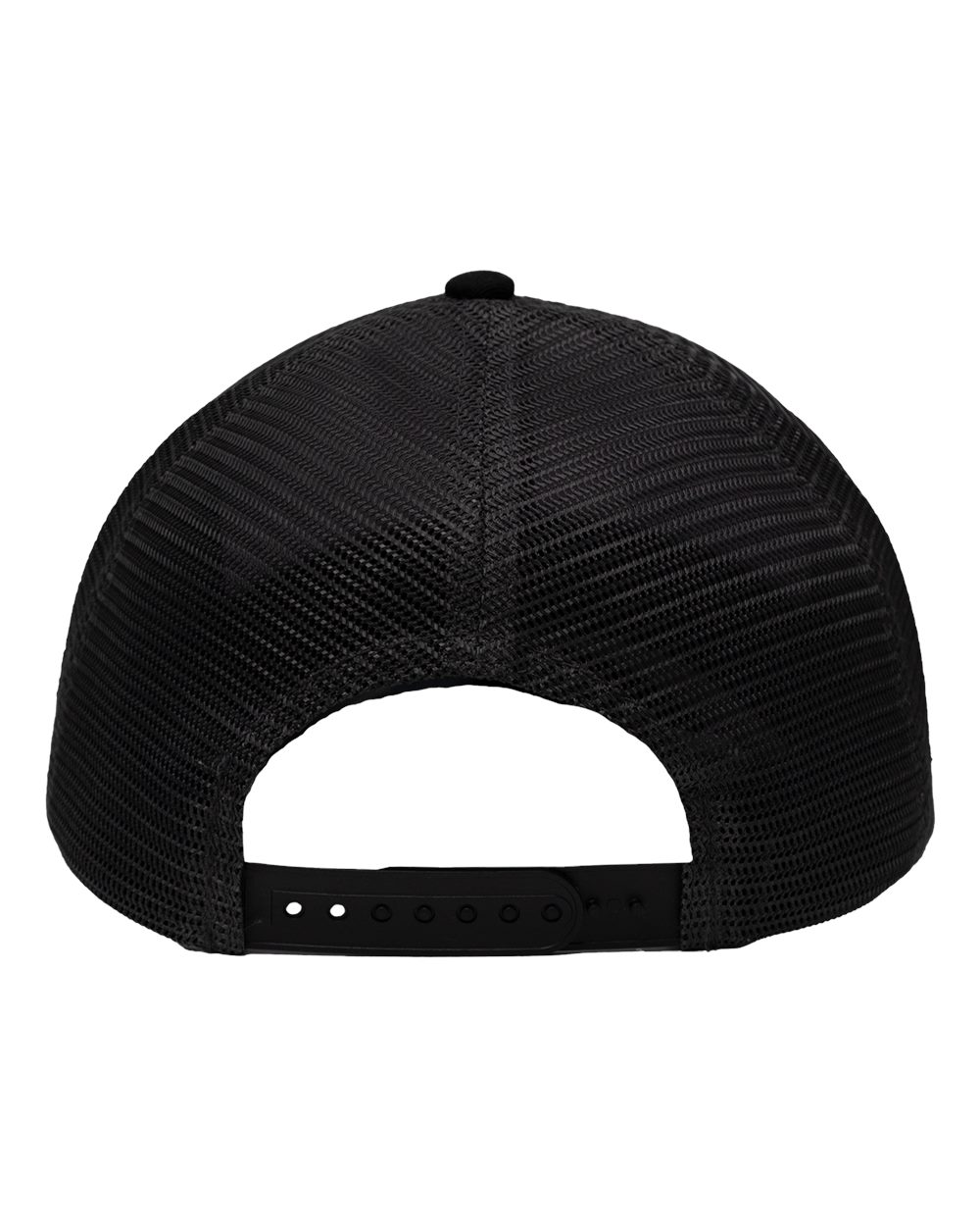 Traditional Lo-Pro Mesh Back Trucker Fit Cap - Back - B18895130 - Heather Grey/ Charcoal/ Black