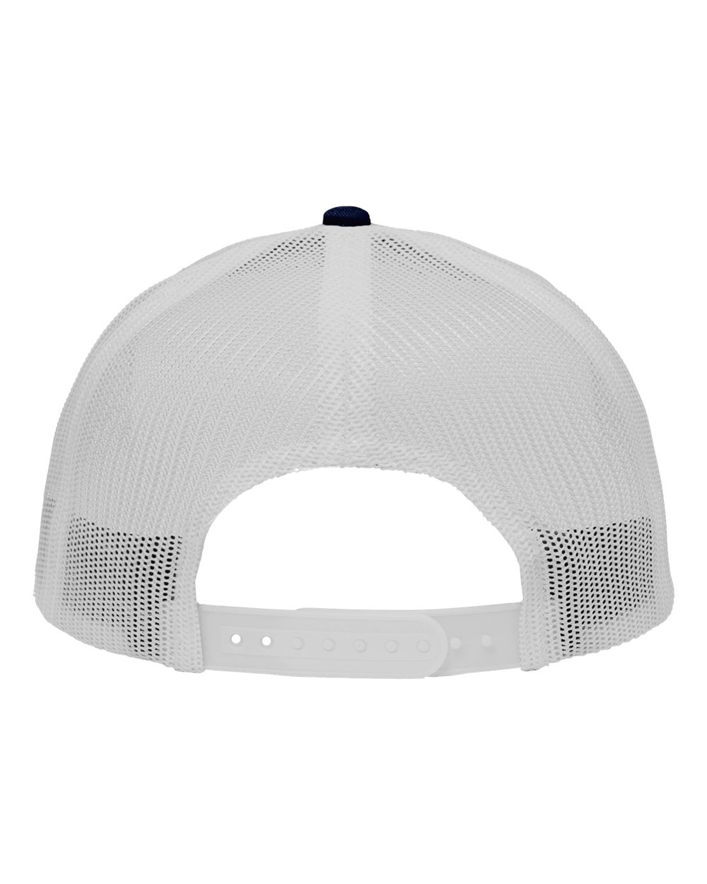 Traditional Lo-Pro Mesh Back Trucker Fit Cap - Back - B18895210 - Chino Navy/ White