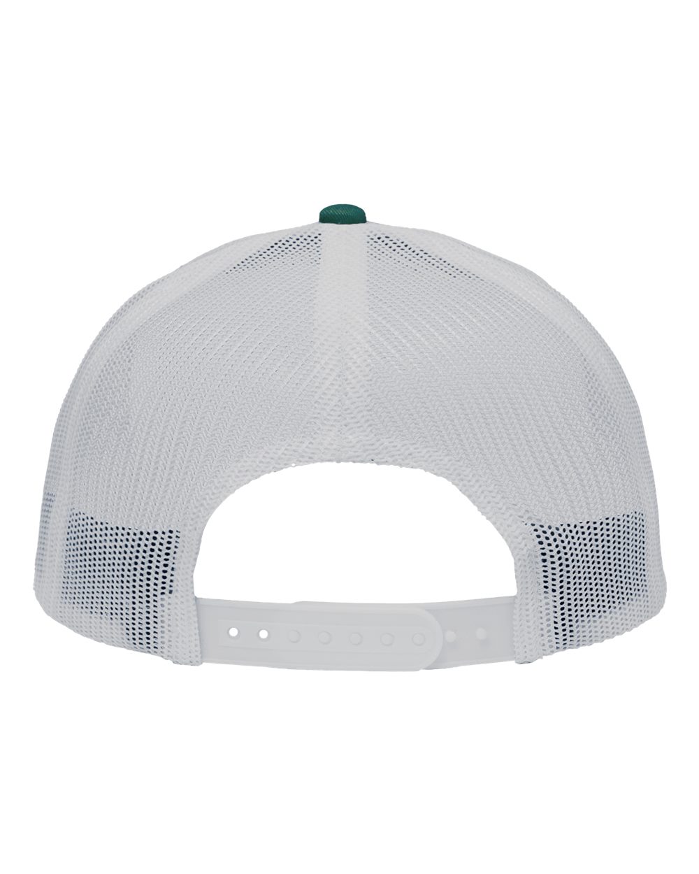 Traditional Lo-Pro Mesh Back Trucker Fit Cap - Back - B18895540 - Chino Forest Green/ White