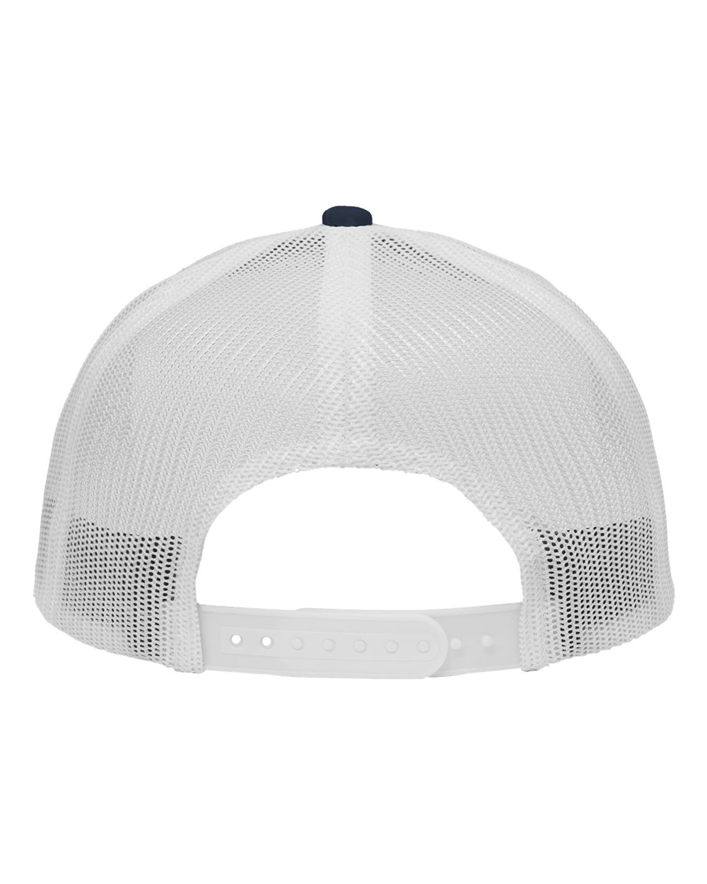 Traditional Lo-Pro Mesh Back Trucker Fit Cap - Back - B18895650 - Navy Camo/ White
