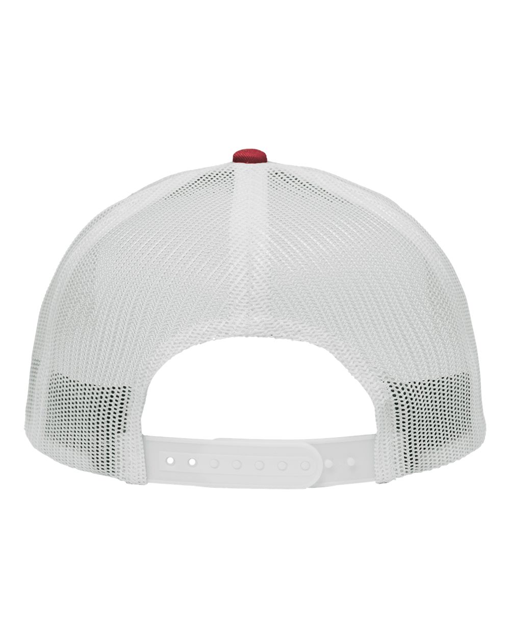 Traditional Lo-Pro Mesh Back Trucker Fit Cap - Back - B18895700 - Chino Cardinal/ White
