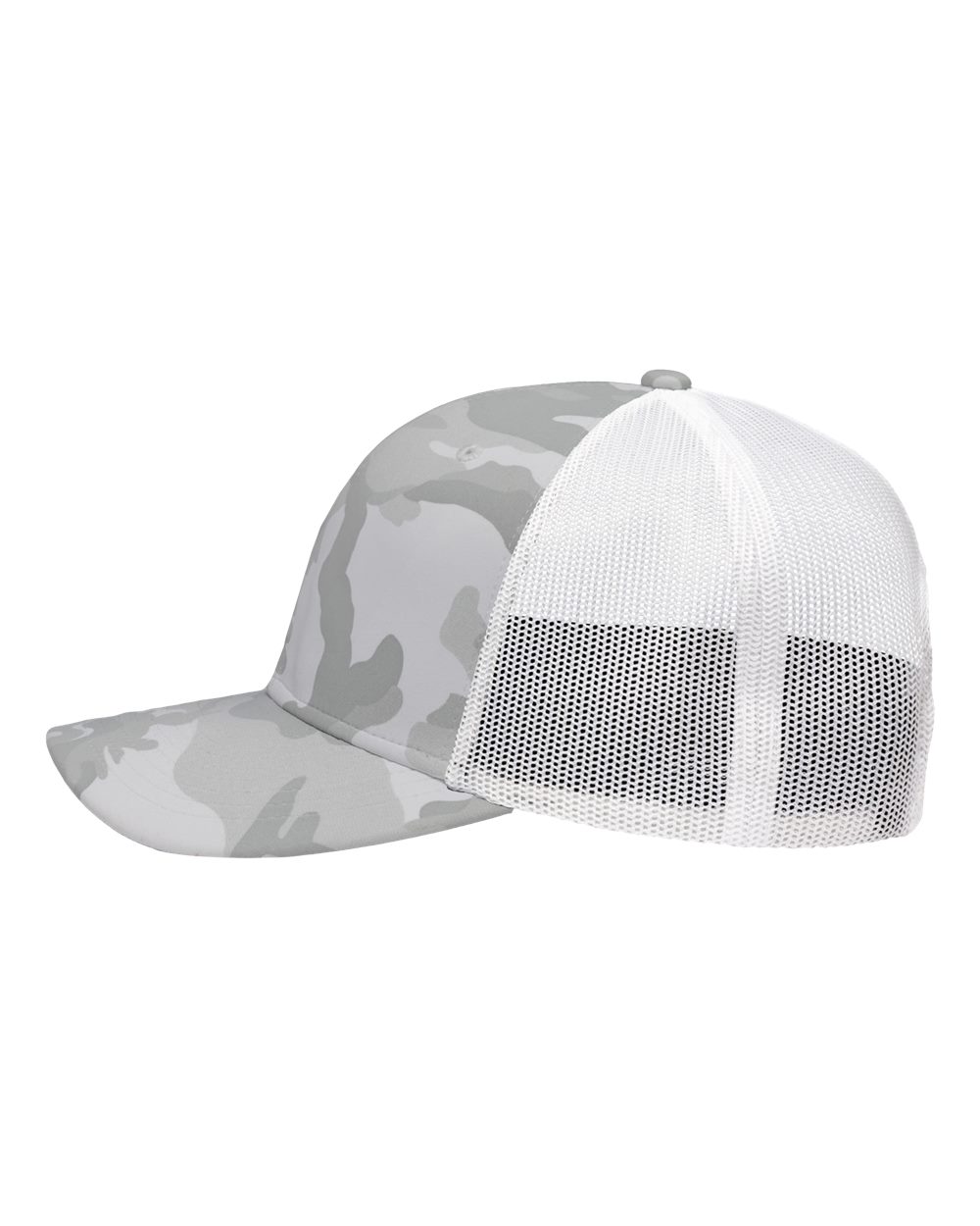 Traditional Lo-Pro Mesh Back Trucker Fit Cap - DirectSide - B18895000 - White Camo/ White