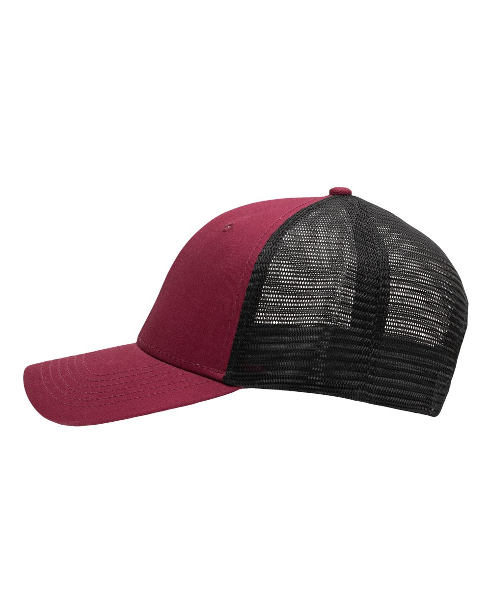 Traditional Lo-Pro Mesh Back Trucker Fit Cap - DirectSide - B18895530 - Chino Maroon/ Black