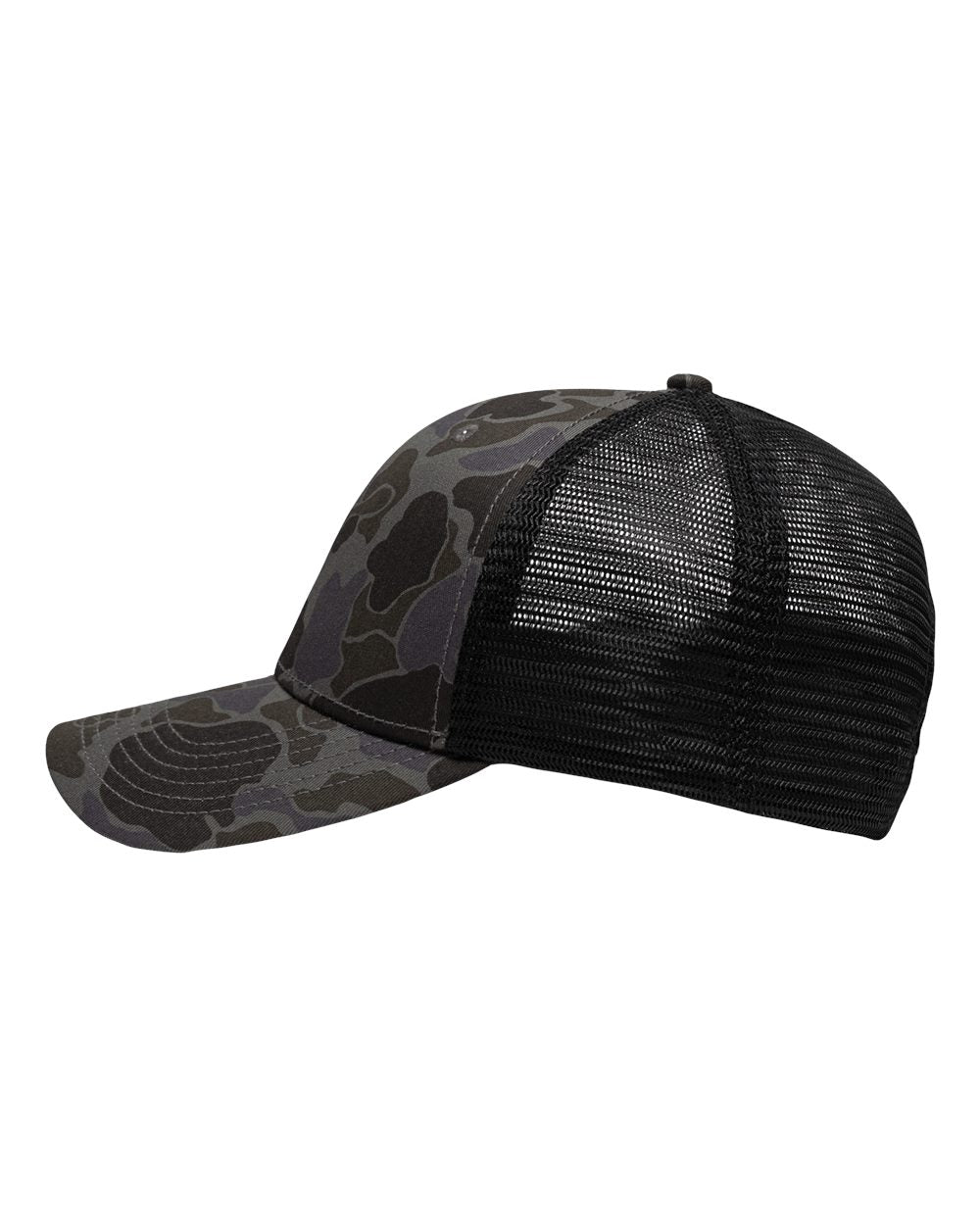 Traditional Lo-Pro Mesh Back Trucker Fit Cap - DirectSide - B18895980 - Chino Black Duck Camo/ Black