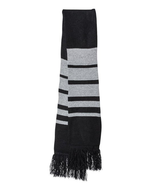 Soccer Scarf - Front - B50695100 - Black/ Heather Grey