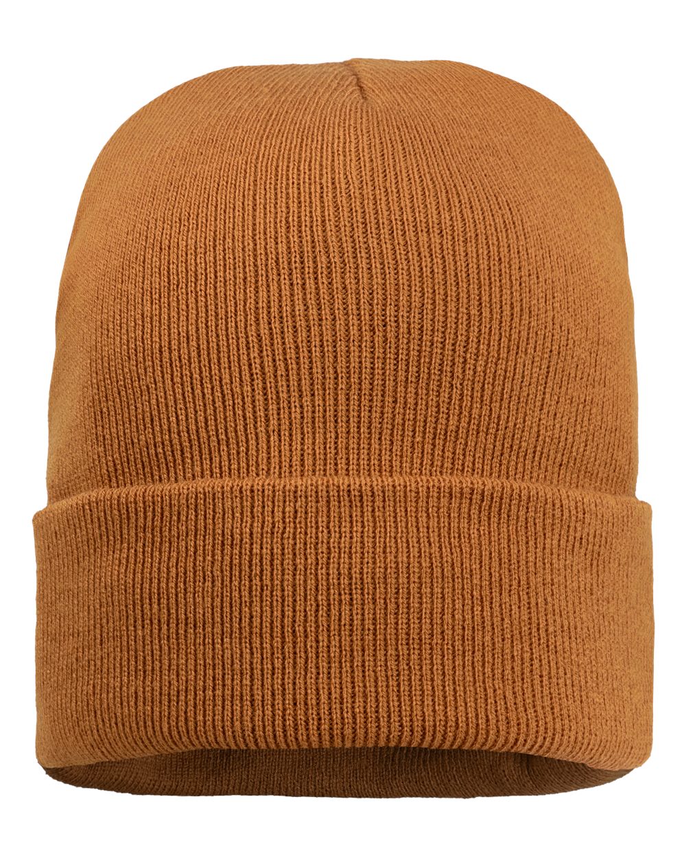 12" Sherpa Lined Cuffed Beanie - Back - B58995120 - Coyote Brown