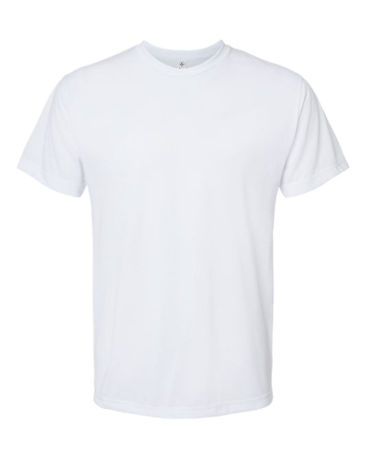 Men's Polyester Sublimation Tee - Front - B85238003 - White