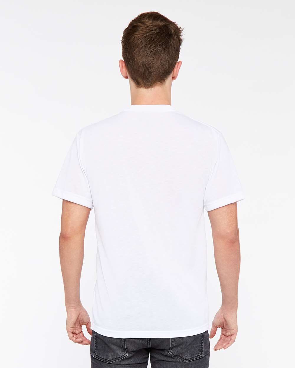 Men's Polyester Sublimation Tee - OnModelBack - B85238003 - White