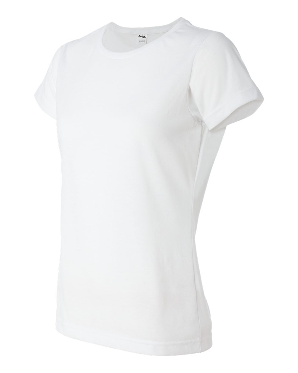 Women's Polyester Sublimation Tee - Side - B85338003 - White